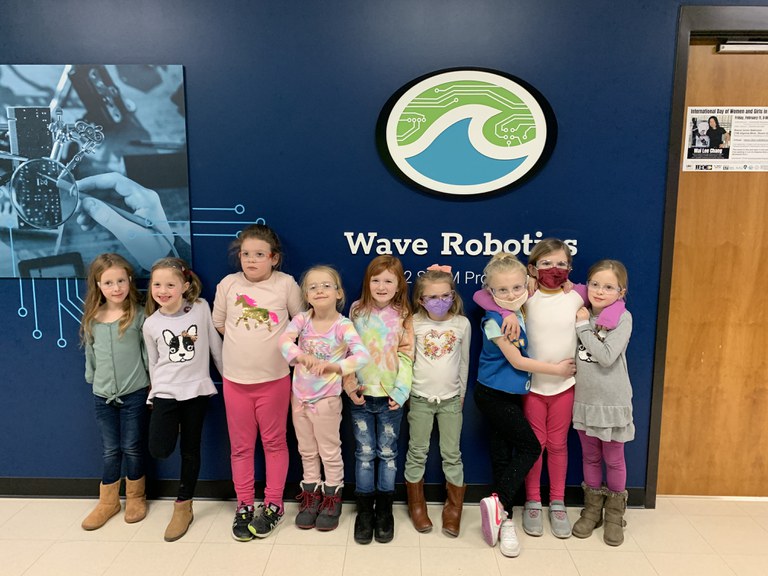 Girl Scouts Visiting the Fab Lab March 2022